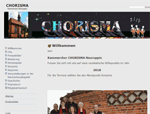 Tablet Screenshot of chorisma-neuruppin.de